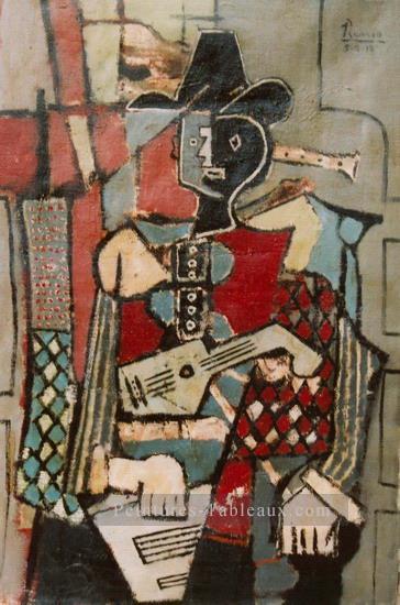 Arlequin3 1917 cubisme Pablo Picasso Peintures à l'huile